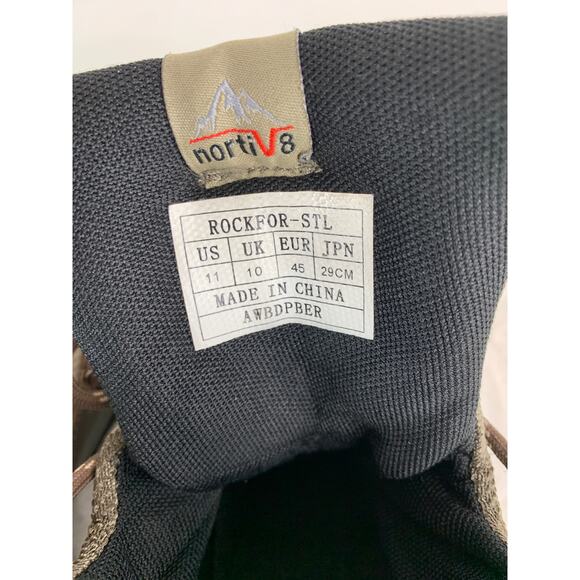 NORTIV 8 Men’s Brown Steel Toe Waterproof Work Boots Size 11 - Picture 6 of 8